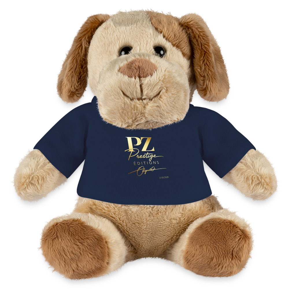Mascotte PZ Prestige : Le chien de collection en velours - bleu marine