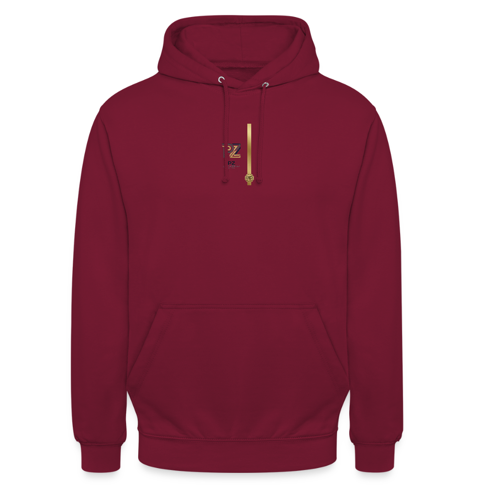Hoodie Premium PZ- Édition Signature Or - bordeaux